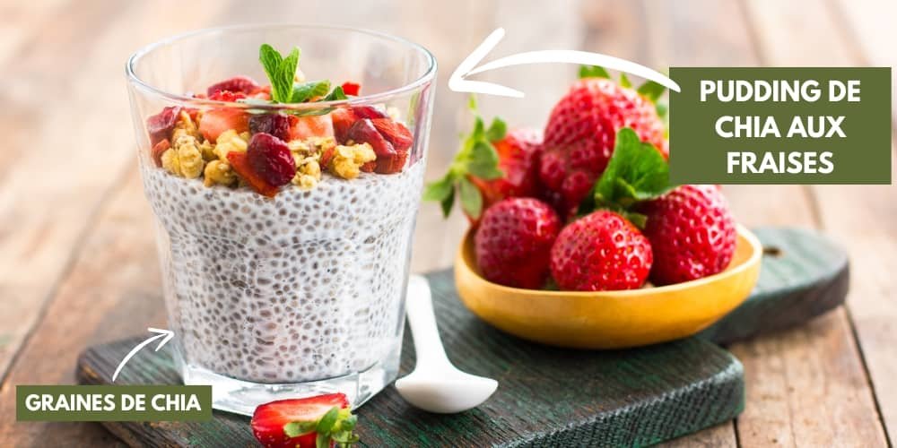 pudding de chia aux fruits rouges