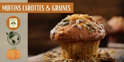 Muffins carottes, noix, graines de courge & tournesol