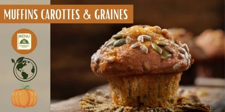 muffins carottes et graines de courge et tournesol