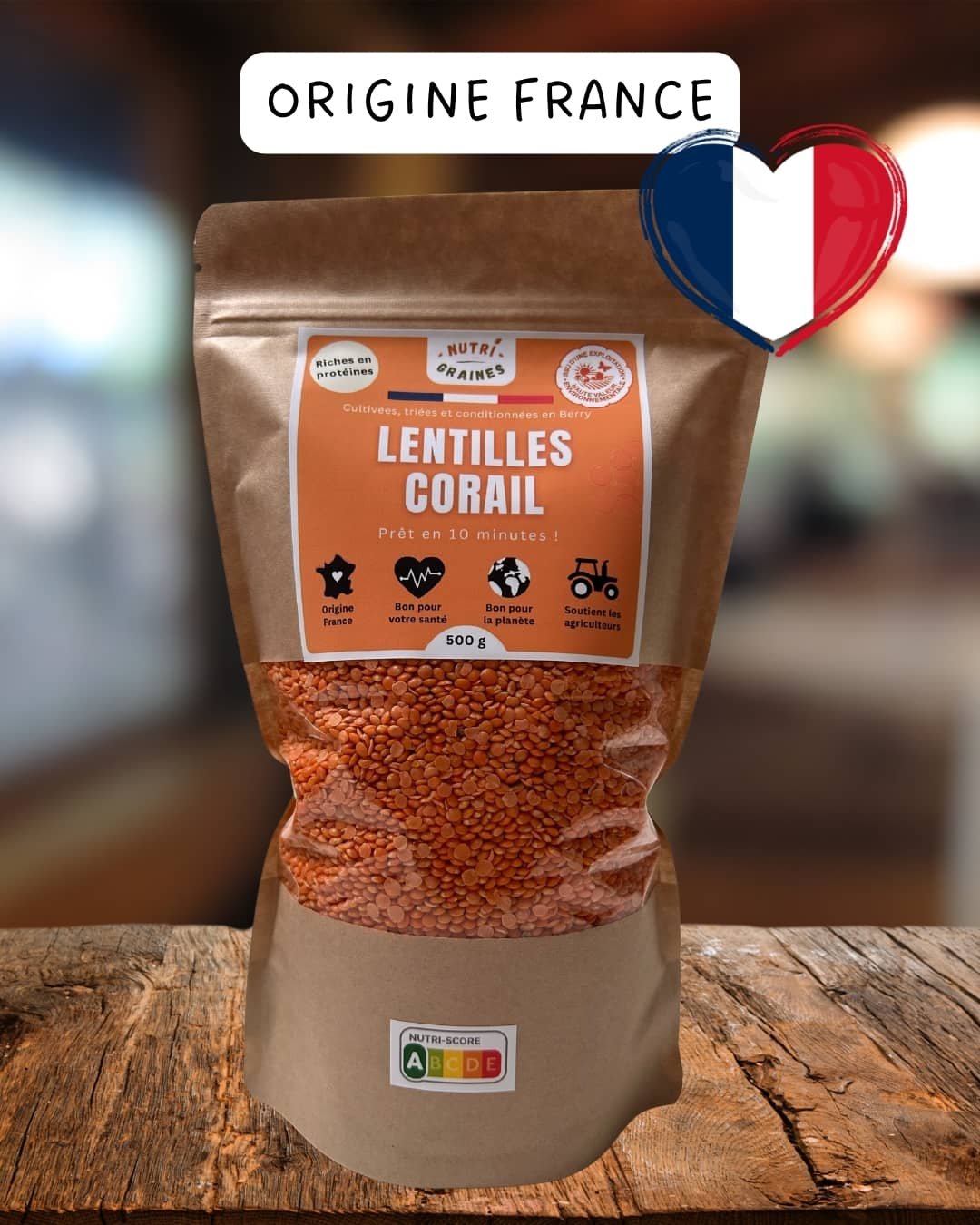lentilles corail nutri-graines origine france