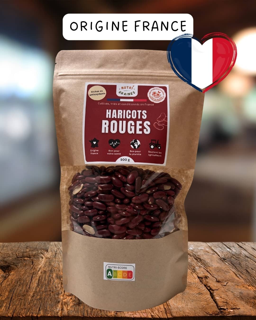 haricots rouges nutri-graines origine france
