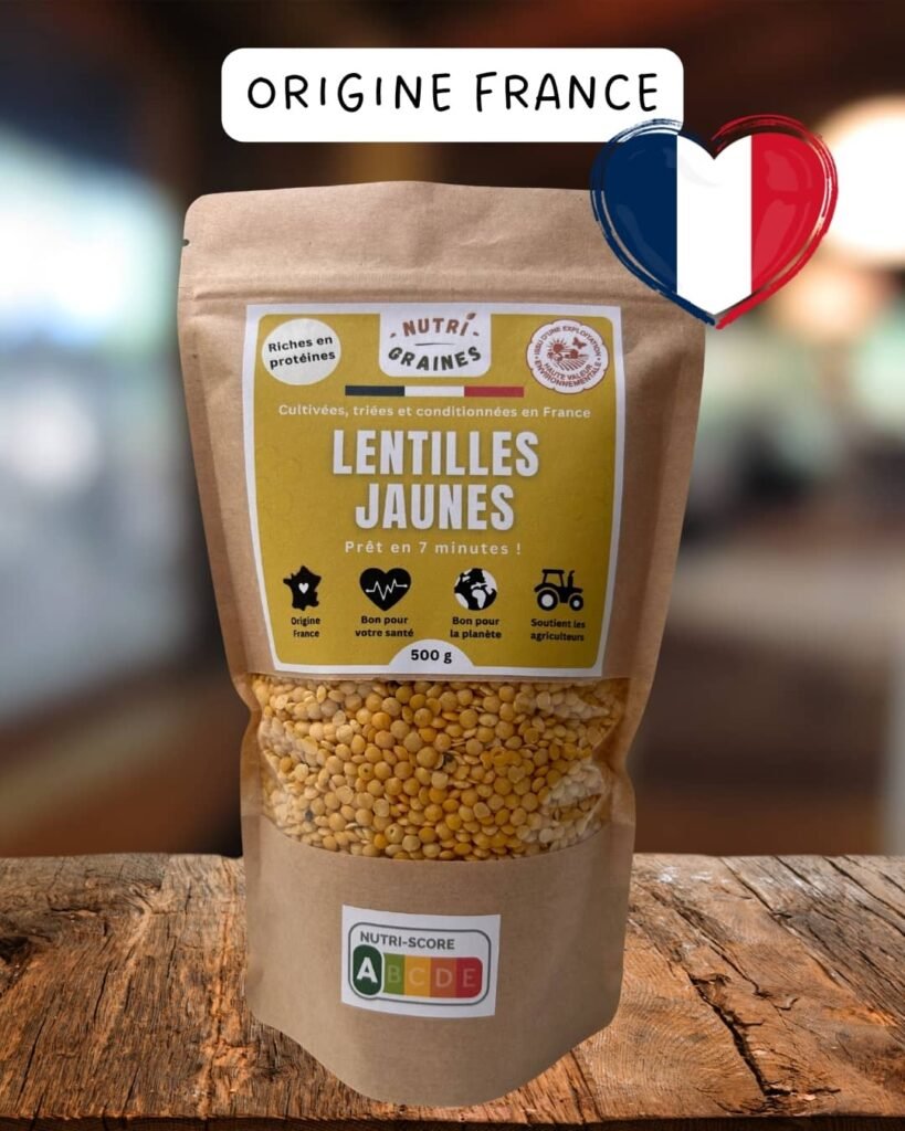 lentilles jaunes origine france nutri graines
